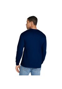 GILDAN - Ultra Bawełniana Koszulka Z Długim Rękawem Unisex Dla Dorosłych. Kolor: niebieski. Materiał: bawełna. Długość rękawa: długi rękaw. Długość: długie. Sport: turystyka piesza