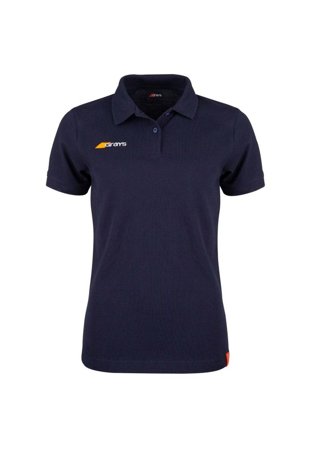 GRAYS - Damska koszulka polo Grays Hockey Tangent. Typ kołnierza: polo. Kolor: niebieski