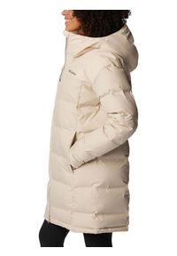 columbia - Kurtka puchowa damska Columbia Opal Hill Mid Down. Kolor: beżowy. Materiał: puch. Sezon: zima