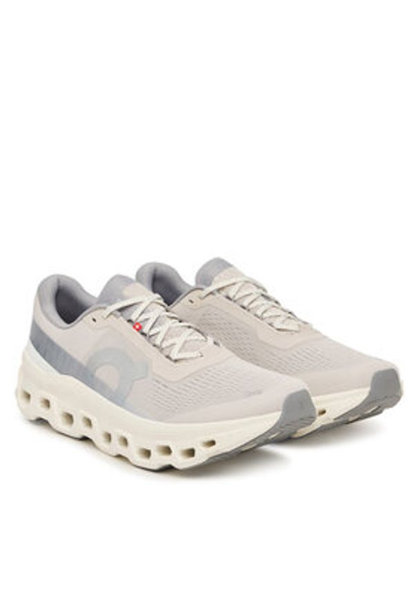 On Buty do biegania Cloudmonster 1 3MF30742143 Beżowy. Kolor: beżowy. Materiał: materiał