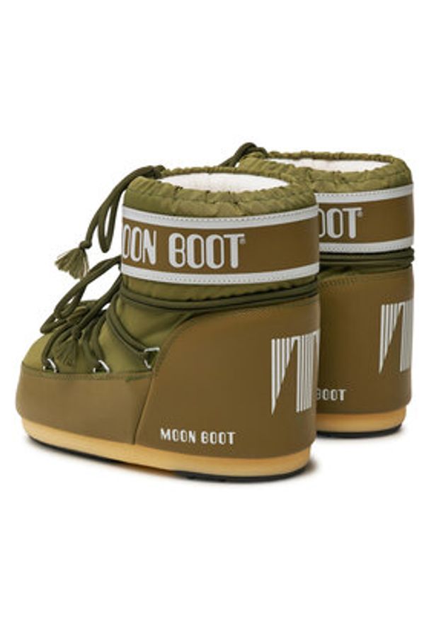 Moon Boot Śniegowce 80D1409340 Khaki. Kolor: brązowy. Materiał: skóra