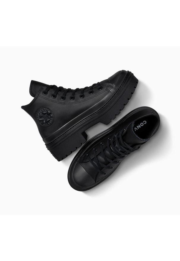 Tenisówki Converse Model Chuck Taylor All Star Lugged Heel Hi Kolor Czarny. Kolor: czarny. Materiał: skóra, materiał. Obcas: na platformie. Model: Converse All Star