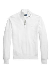 Polo Ralph Lauren Sweter 710932304502 Biały Regular Fit. Typ kołnierza: polo. Kolor: biały. Materiał: bawełna #3