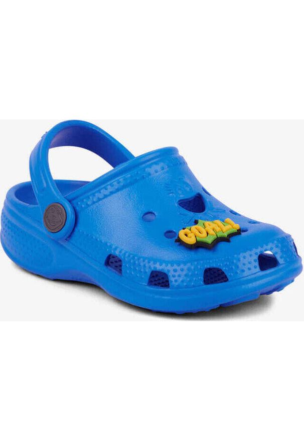 Coqui - Klapki basenowe dla chłopca Big Frog. Kolor: niebieski. Styl: sportowy