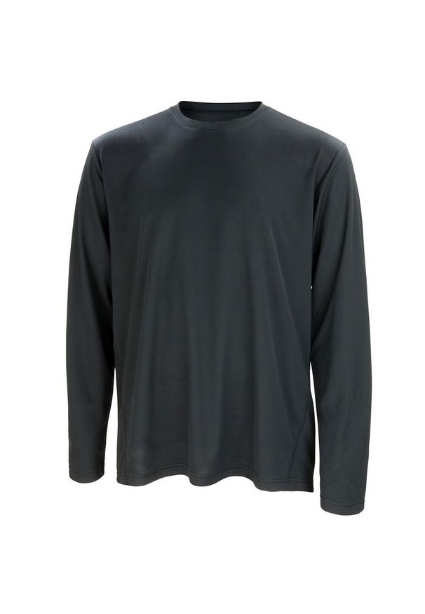 SPIRO - T-shirt Unisex Dla Dorosłych Z Długim Rękawem Performance. Kolor: czarny. Długość rękawa: długi rękaw. Długość: długie. Sport: turystyka piesza