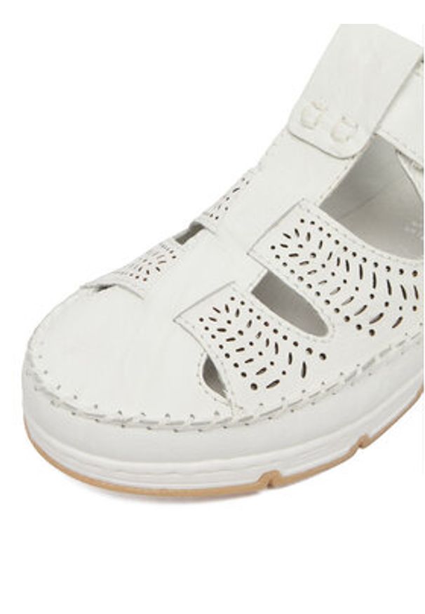 Rieker Półbuty CEO-49958-81 Biały. Kolor: biały. Materiał: skóra