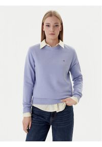 Tommy Jeans Bluza Flag DW0DW19959 Niebieski Regular Fit. Kolor: niebieski. Materiał: bawełna #1