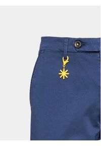 MANUEL RITZ - Manuel Ritz Spodnie materiałowe 3432P1418T 233420 Granatowy Regular Fit. Kolor: niebieski. Materiał: bawełna