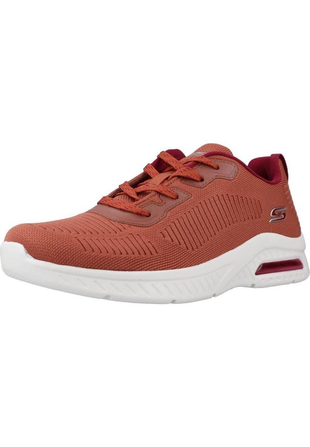 skechers - Kapcie SKECHERS BOBS SQUAD CHAOS AIR Brązowy. Kolor: brązowy. Materiał: tkanina