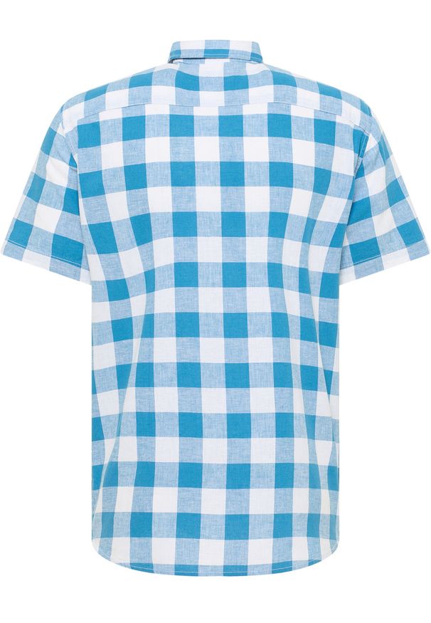 Męska koszula Mustang Style Berkeley Blue Big Vichy Check 1016471 12737
