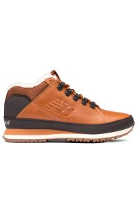 Buty New Balance H754LFT - brązowe. Okazja: na co dzień, na spacer. Kolor: brązowy. Materiał: skóra. Szerokość cholewki: normalna. Sezon: zima. Sport: turystyka piesza