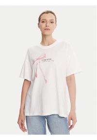 only - ONLY T-Shirt Vivvi 15346761 Biały Regular Fit. Kolor: biały. Materiał: bawełna
