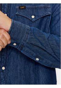 Lee Koszula jeansowa 112321897 Granatowy Regular Fit. Kolor: niebieski. Materiał: jeans, bawełna #5