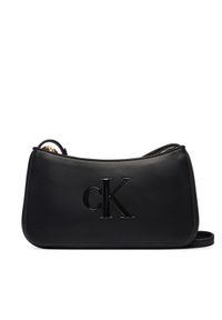 Calvin Klein Torebka Bold Ck Mini Bag LV04F1125G Czarny. Kolor: czarny. Materiał: skórzane #1