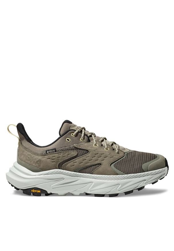 HOKA - Hoka Trekkingi Anacapa 2 Low Gtx GORE-TEX 1141632 Szary. Kolor: szary. Materiał: nubuk, skóra. Technologia: Gore-Tex. Sport: turystyka piesza