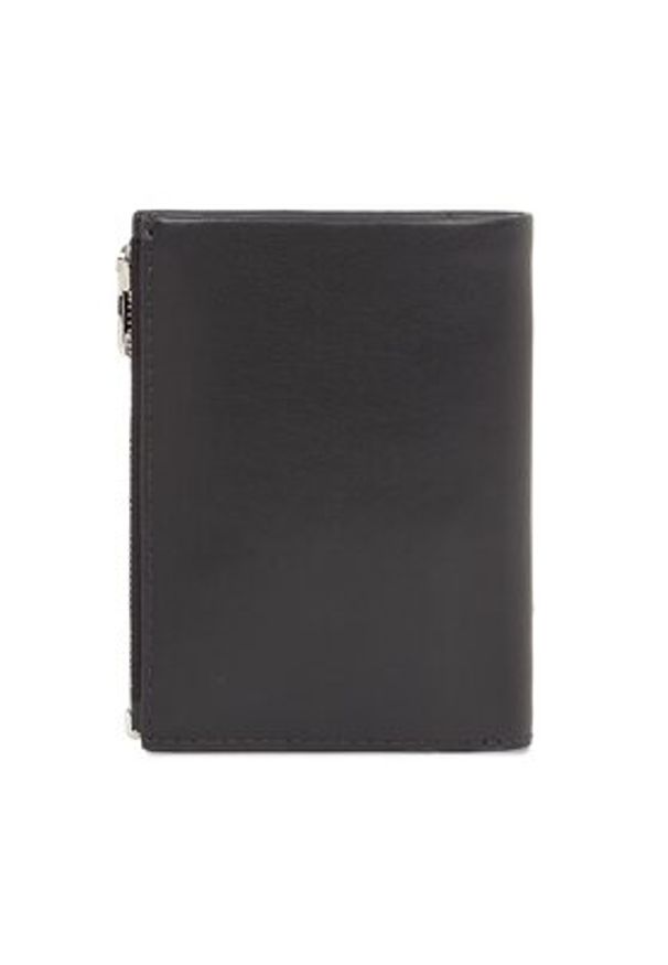 Calvin Klein Duży Portfel Męski Metal Ck K50K511688 Czarny. Kolor: czarny. Materiał: skóra