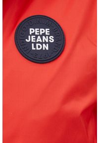 Pepe Jeans kurtka LUCAS męska kolor czerwony przejściowa. Okazja: na co dzień. Kolor: czerwony. Styl: casual