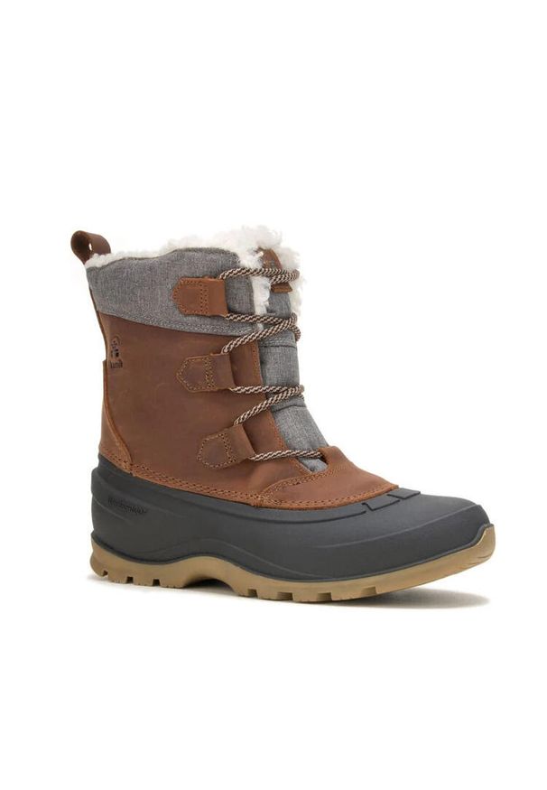Damskie buty zimowe Kamik Snowgem Lo. Kolor: brązowy. Sezon: zima