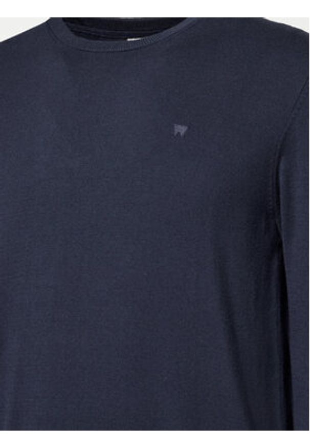 Lee Sweter 112357427 Granatowy Regular Fit. Kolor: niebieski. Materiał: bawełna