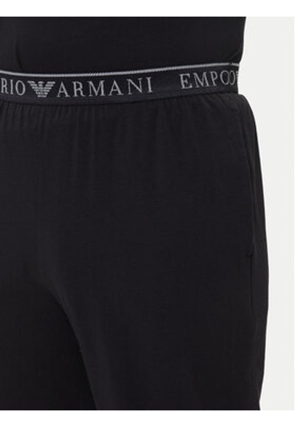 Emporio Armani Underwear Piżama EM000610 AF10776 MC108 Czarny Regular Fit. Kolor: czarny. Materiał: bawełna