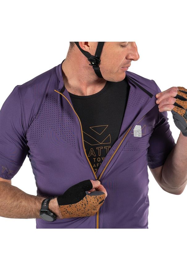 Koszulka rowerowa LEATT Jersey MTB Endurance 5.0. Kolor: fioletowy. Materiał: jersey