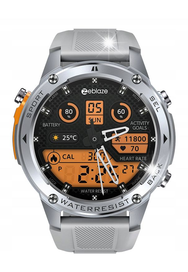 Smartwatch Zeblaze SMARTWATCH ZEBLAZE STRATOS 2 ULTRA HD AMOLED 1.43" GPS BLE 5.3 10ATM. Rodzaj zegarka: smartwatch