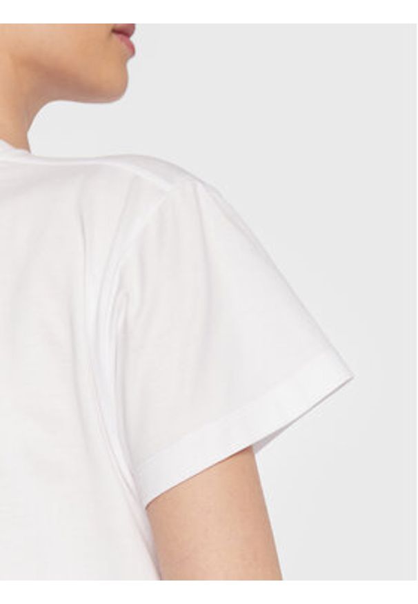 Fabiana Filippi T-Shirt JEDP04W108 Biały Regular Fit. Kolor: biały. Materiał: bawełna