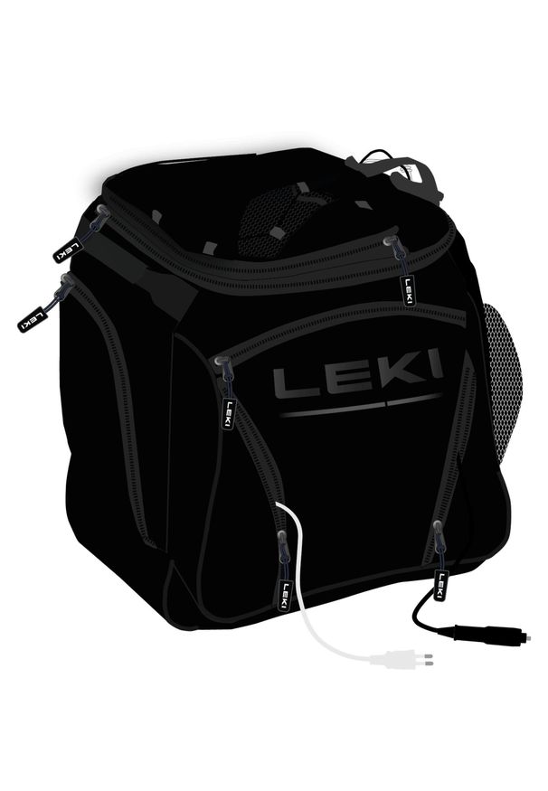 Leki - Torba narciarska LEKI Bootbag Hot Heatable black 40 l. Kolor: czarny. Sport: narciarstwo