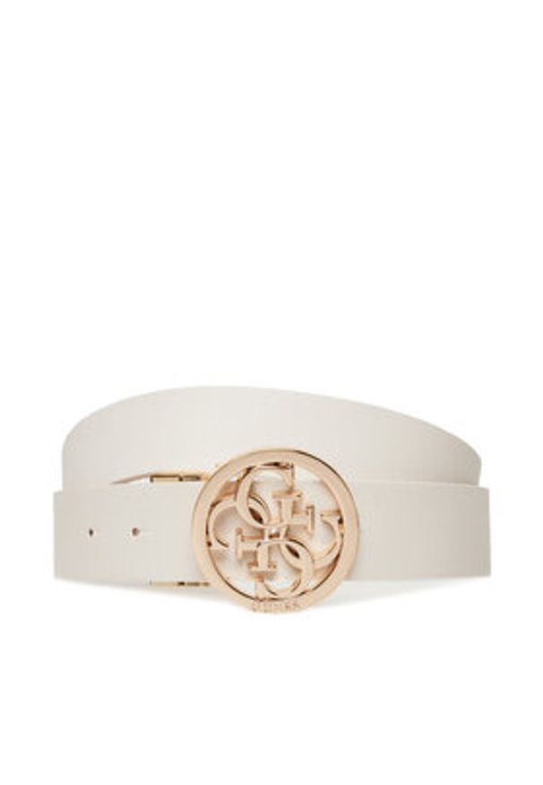 Guess Pasek Damski BW9253 P5335 Biały. Kolor: biały. Materiał: skóra