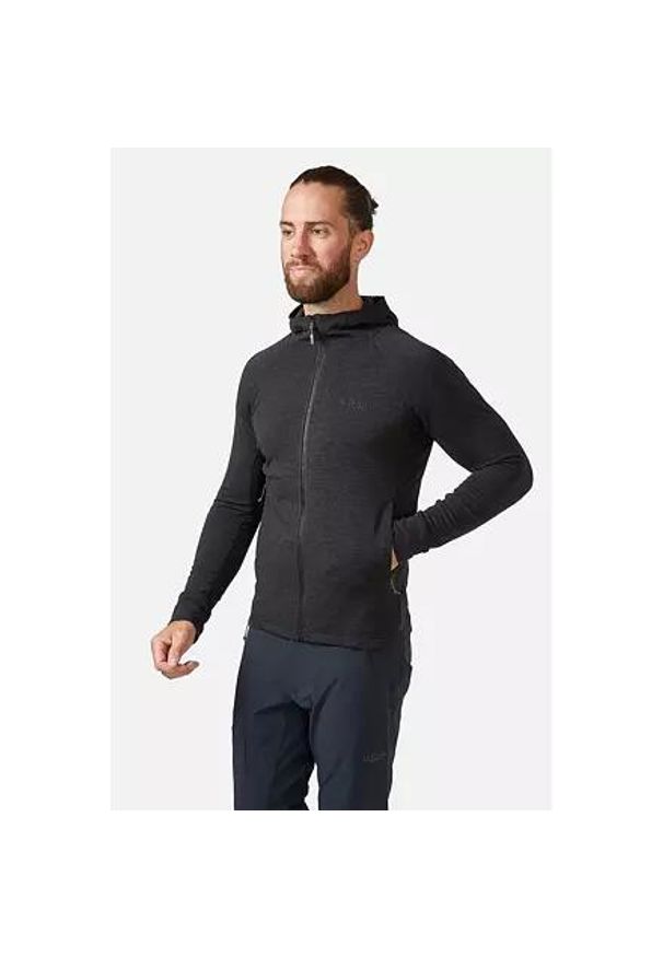 Bluza z kapturem męska Rab Nexus Hoody. Typ kołnierza: kaptur. Kolor: czarny