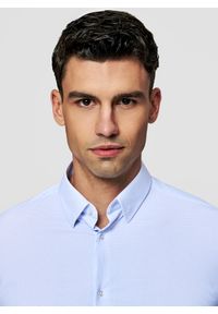 Pako Lorente - PAKO LORENTE - Dzianinowa koszula męska w pepitkę. Typ kołnierza: kołnierzyk klasyczny. Materiał: dzianina. Długość rękawa: długi rękaw. Długość: długie #7