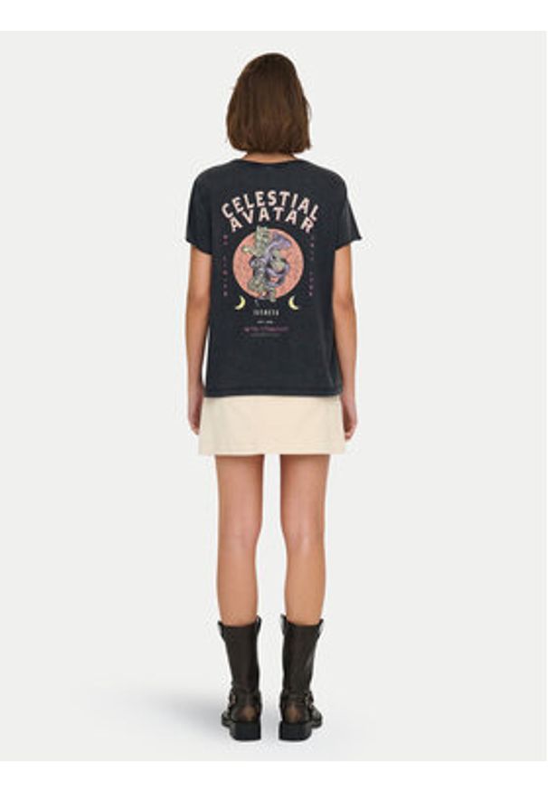 only - ONLY T-Shirt Lucy 15336965 Szary Regular Fit. Kolor: szary. Materiał: bawełna