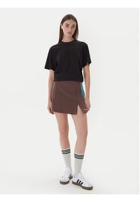 Adidas - adidas Spódnica mini JX5305 Brązowy Regular Fit. Kolor: brązowy. Materiał: syntetyk #5
