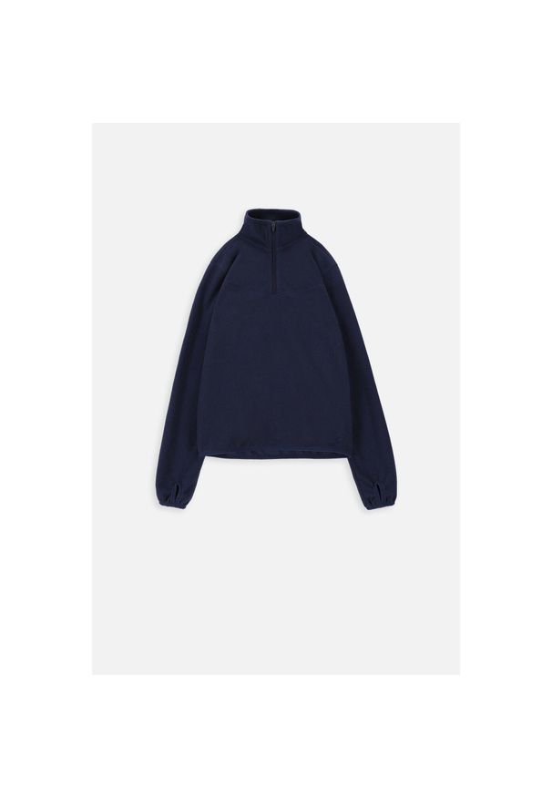 Lemon Explore - Bluza sportowa dla dzieci Lemon Exlopre ZL3 polarowa ze stójką. Typ kołnierza: kołnierzyk stójkowy. Kolor: niebieski. Materiał: poliester. Sport: turystyka piesza