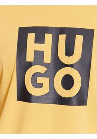Hugo T-Shirt Daltor 50473891 Żółty Regular Fit. Kolor: żółty. Materiał: bawełna