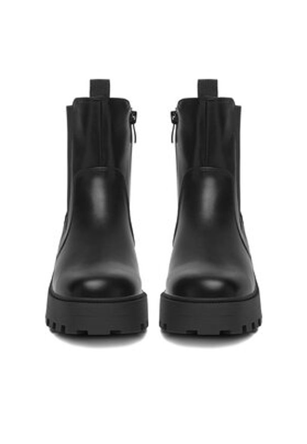 DeeZee Botki HX22086-60 Czarny. Kolor: czarny. Materiał: syntetyk, materiał