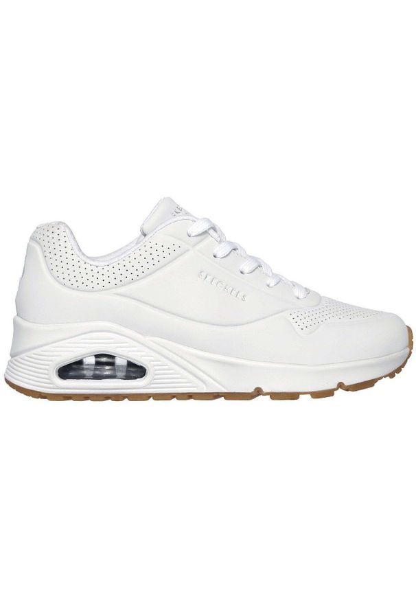 skechers - Buty sportowe damskie Skechers Uno stand On Air. Okazja: na co dzień. Kolor: biały. Materiał: syntetyk