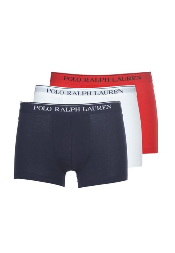 Ralph Lauren - RALPH LAUREN - Bawełniane bokserki z logo (3-pack). Kolor: czerwony. Materiał: bawełna