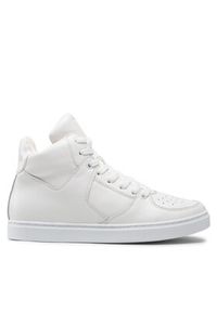 Trussardi Jeans - Trussardi Sneakersy 79A00826 Biały. Kolor: biały. Materiał: skóra