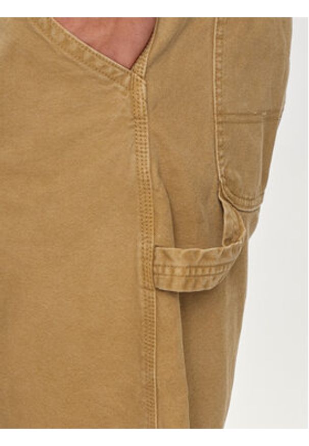 Jack & Jones Szorty jeansowe Jjitony 12252814 Brązowy Loose Fit. Kolor: brązowy. Materiał: bawełna