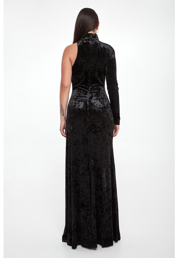 Versace Jeans Couture - Sukienka welurowa VERSACE JEANS COUTURE. Materiał: welur