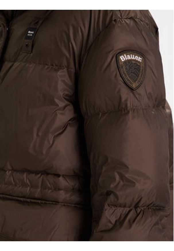 Blauer Kurtka puchowa 25WBLDB03175 Brązowy Regular Fit. Kolor: brązowy. Materiał: syntetyk
