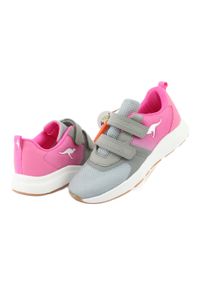 KangaRoos - KangaROOS buty sportowe na rzepy 18506 grey/neon pink różowe szare. Zapięcie: rzepy. Kolor: różowy, szary, wielokolorowy. Materiał: skóra ekologiczna, materiał #4