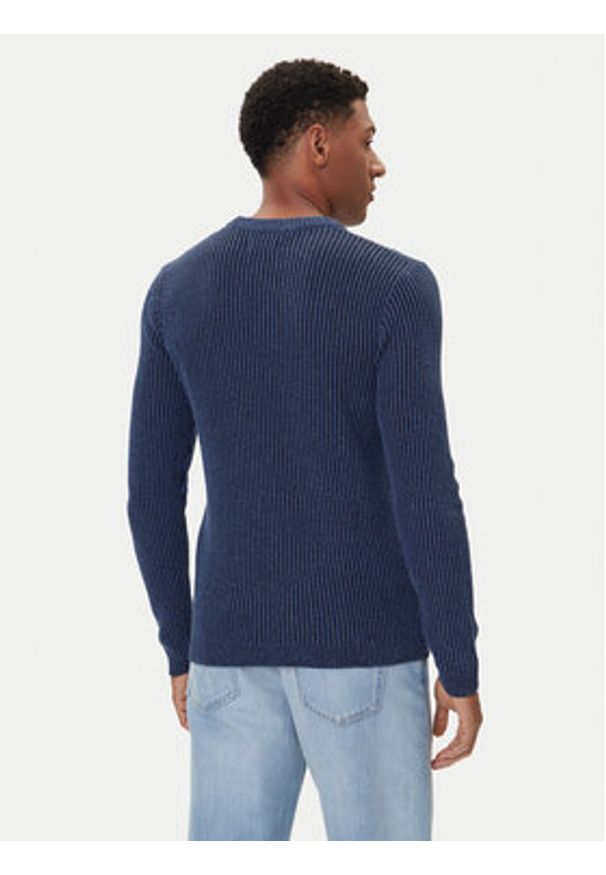 Jack & Jones Sweter Dover 12278816 Granatowy Regular Fit. Kolor: niebieski. Materiał: syntetyk