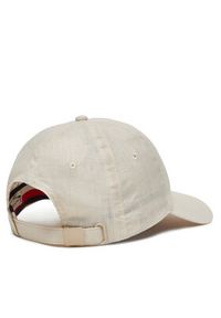 TOMMY HILFIGER - Tommy Hilfiger Czapka z daszkiem Essential Flag Linen Cap AW0AW17130 Écru. Materiał: len, materiał