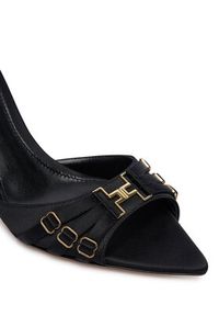 Elisabetta Franchi Klapki SA-76L-62E2-V500 Czarny. Kolor: czarny. Materiał: materiał #3
