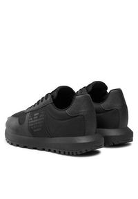 Emporio Armani Sneakersy X4X640 XN949 K001 Czarny. Kolor: czarny. Materiał: skóra #5