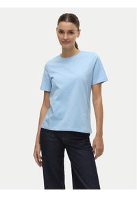 Vero Moda T-Shirt Paulina 10316991 Niebieski Regular Fit. Kolor: niebieski. Materiał: bawełna