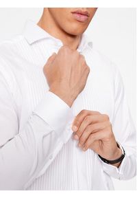 Eterna Koszula 4138/FK8V Biały Slim Fit. Kolor: biały. Materiał: bawełna #3