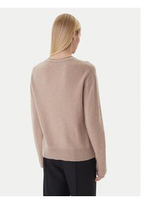 TOMMY HILFIGER - Tommy Hilfiger Sweter WW0WW46438 Beżowy Regular Fit. Kolor: beżowy. Materiał: wełna #3